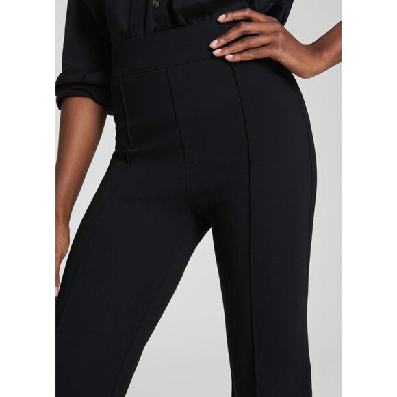 SPANXsupersmooth PerfectFit Ponte Flare Pant Black-sz Small Tall - Picture 2 of 12